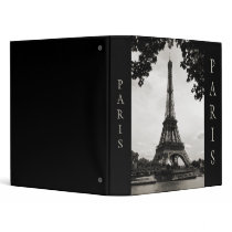 Black and White Paris binder