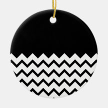 Black and White. Part Zig Zag, Part Plain Black. Ornament