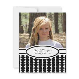 Black and White Party Invitation invitation