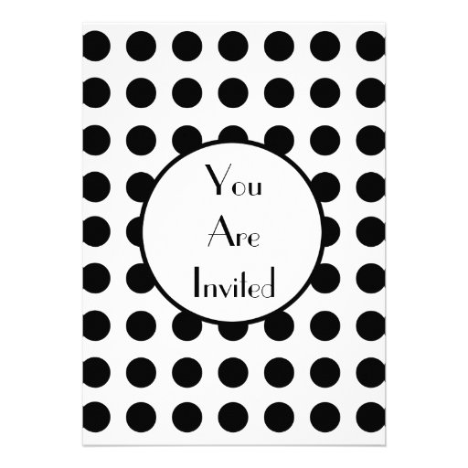 Black and White Party Invitation