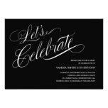 Black and White Party Invitations