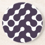 Black and white pattern beverage coasters