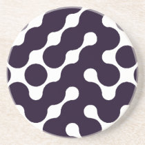 Black and white pattern beverage coasters