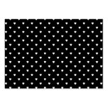 Black and White Pattern - Hearts. Custom Business Cards