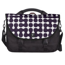 Black and white pattern laptop computer bag