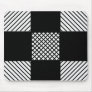 Black and White Pattern Mousepad
