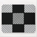 Black and White Pattern Mousepad mousepads