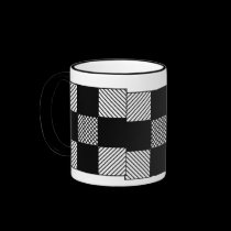 Black and white pattern mug