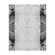 Black and White Pattern. Trees and Stone. Flyer