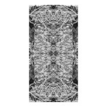 Black and White Pattern. Trees and Stone. Personalized Photo Card
