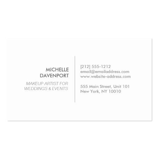 Black and White Pattern with Pink Flowers Beauty Business Cards (back side)