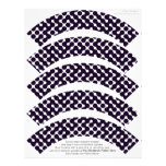 Black and White Patterned Customized Letterhead