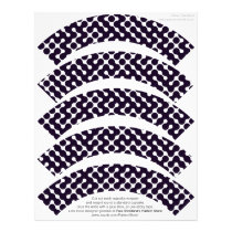 Black and White Patterned Customized Letterhead