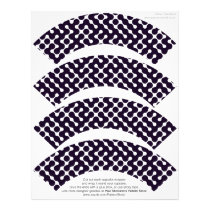 Black and White Patterned Customized Letterhead