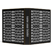 Black And White Patterned Designer binder binder