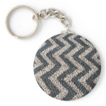 Black and white pebble mosaic in GREECE Key Chain