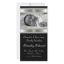 Black and White Photo Baby Birth Annoucements Photo Greeting Card