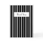 Black and White Pinstripe Card