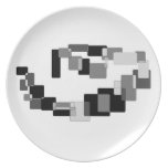Black and White Plate Black and White Plate