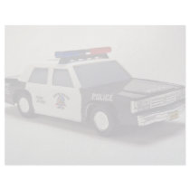 Black and white police car letterhead template