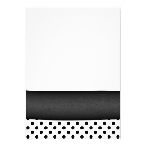 Black and White Polka Dot Bat Mitzvah Invitation
