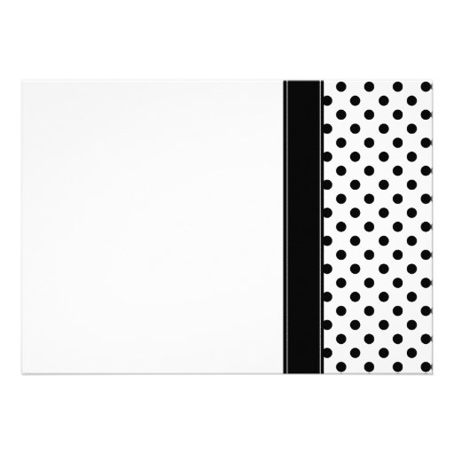Black and White Polka Dot Bridal Shower Invitation