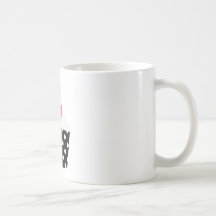 Black and White Polka Dot Cupcake With Pink Cherry Mugs