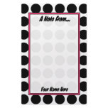 Black and White Polka Dot Fashion Stationery