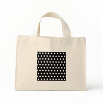 Black and White Polka Dot Pattern. Spotty. Tote Bags
