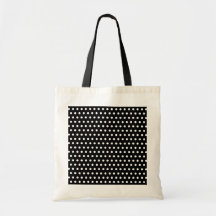Black and White Polka Dot Pattern. Spotty. Tote Bags