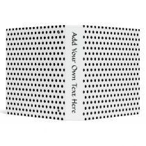 Black and White Polka Dot Pattern. Spotty. 3 Ring Binder