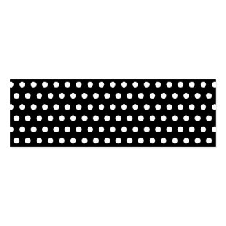 Black and White Polka Dot Pattern. Spotty. Business Card