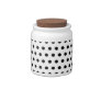 Black and White Polka Dot Pattern. Spotty. Candy Jar