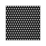 Black and White Polka Dot Pattern. Spotty. Gallery Wrap Canvas