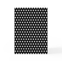 Black and White Polka Dot Pattern. Spotty. Greeting Cards