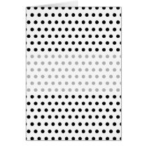 Black and White Polka Dot Pattern. Spotty. Cards