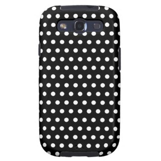 Black and White Polka Dot Pattern. Spotty. Samsung Galaxy S3 Case