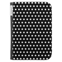 Black and White Polka Dot Pattern. Spotty. Kindle Cases