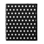 Black and White Polka Dot Pattern. Spotty. iPad Folio Covers