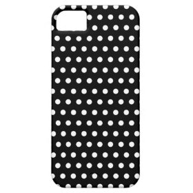 Black and White Polka Dot Pattern. Spotty. iPhone 5 Case