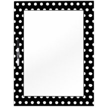 Black and White Polka Dot Pattern. Spotty. Dry-Erase Whiteboards