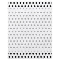 Black and White Polka Dot Pattern. Spotty. Personalized Flyer