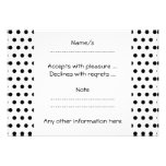 Black and White Polka Dot Pattern. Spotty. Personalized Announcements