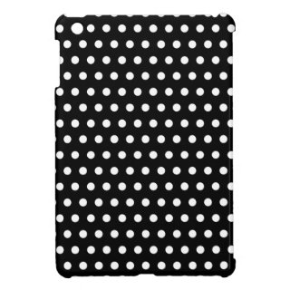 Black and White Polka Dot Pattern. Spotty. Cover For The iPad Mini
