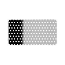 Black and White Polka Dot Pattern. Spotty. Custom Address Labels