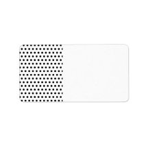 Black and White Polka Dot Pattern. Spotty. Custom Address Labels
