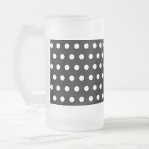 Black and White Polka Dot Pattern. Spotty. Coffee Mugs