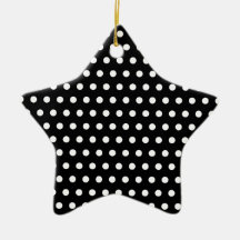 Black and White Polka Dot Pattern. Spotty. Ornament