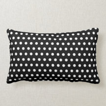 Black and White Polka Dot Pattern. Spotty. Throw Pillows