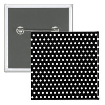 Black and White Polka Dot Pattern. Spotty. Pin
